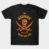 Men Black Print T-shirt Goonies No-Cut Transfer Paper Print Cotton Tshirt