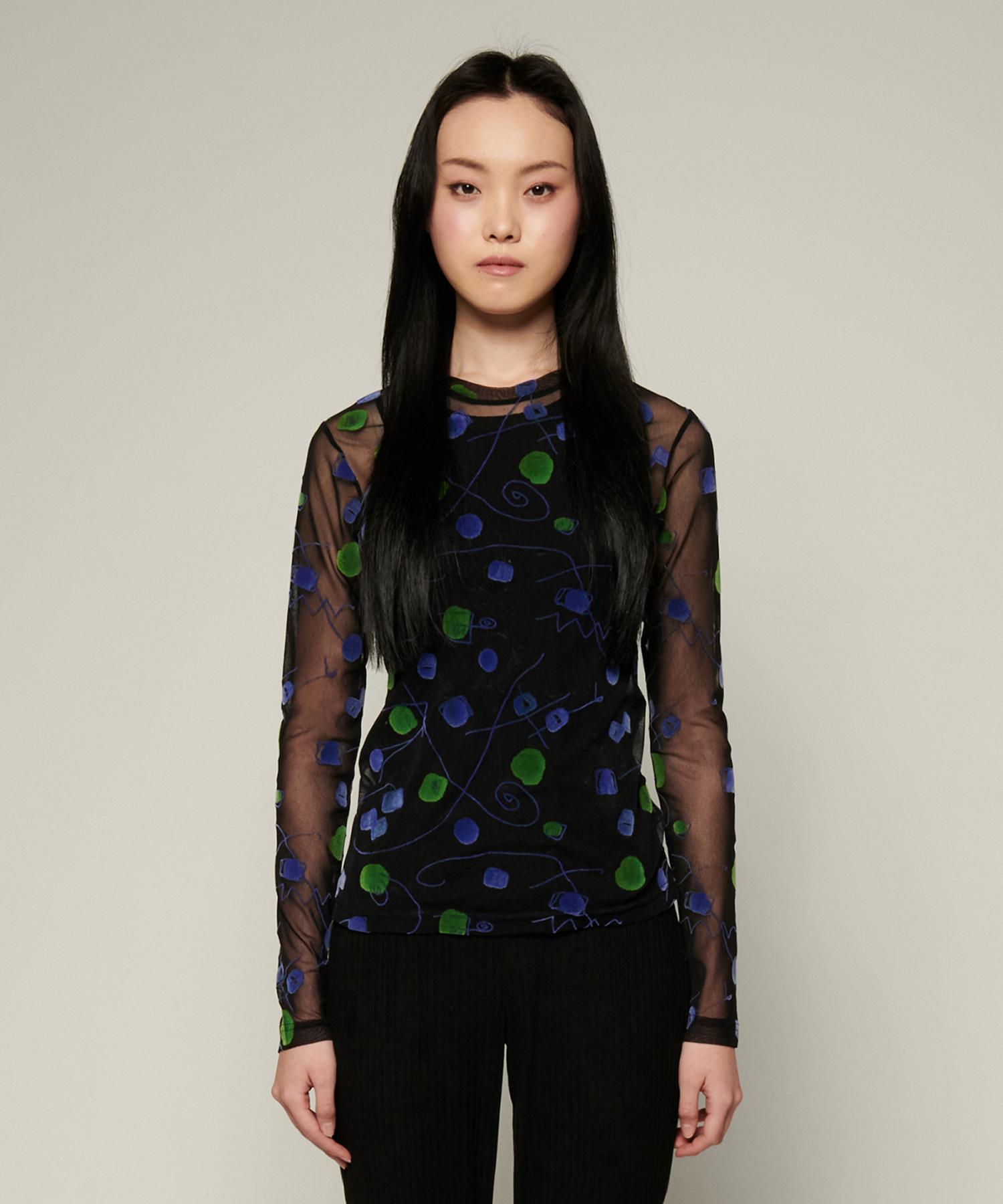 Bowloon Flocking Mesh T-Shirt