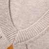 Hengyuanxiang Men's 100% Merino Wool V-Neck Knitted Vest