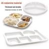 Melamine 4-Compartment Fast Food Tray Set