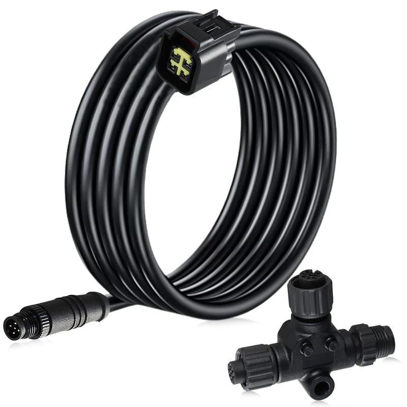 PLOSON Engine Interface Cable NMEA2000 Network Connection with T-Connector Compatible with Yamaha Outboard Engine 2006-2023