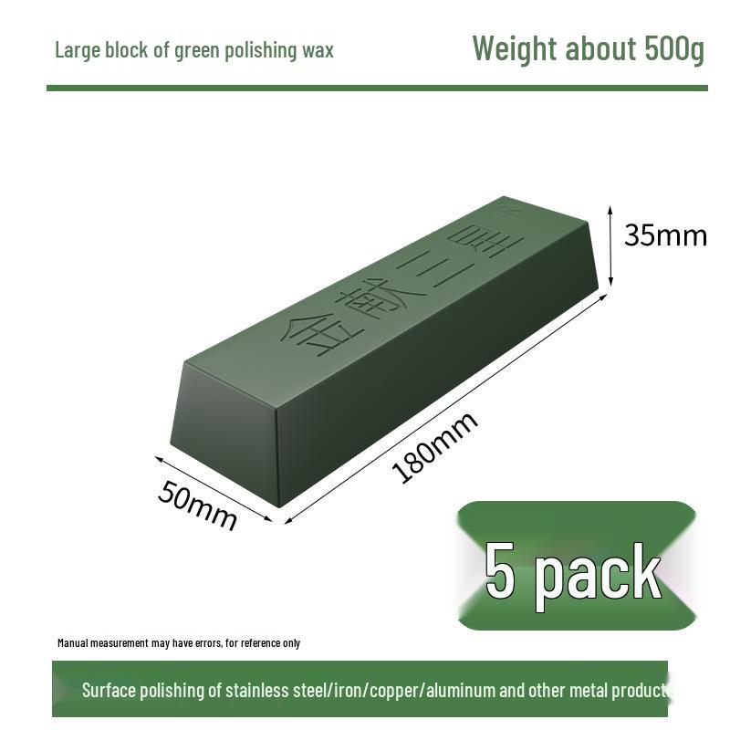 Multi-Surface Polishing Wax: Stainless Steel, Wood, Jade, Marble, Glass, Mirror - White & Green Paste