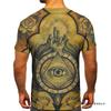 Summer New 3D Digital Printed Eye Series Men's Short Sleeved T-shirt
