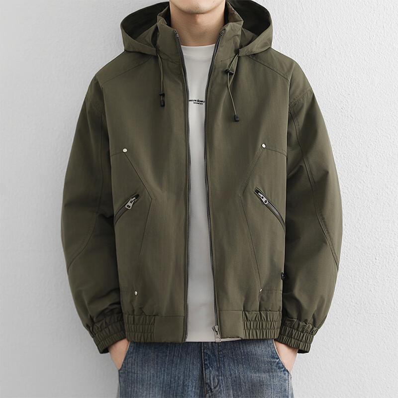 Pierre Cardin Men's Reversible Detachable Hooded Casual Jacket