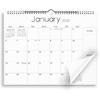 SKYDUE Wall Calendar 2026-2027, Jan 2026 To Jun 2027 18 Months 2026 Wall Calendar with Planner Stickers, 14.5" X 11", Black