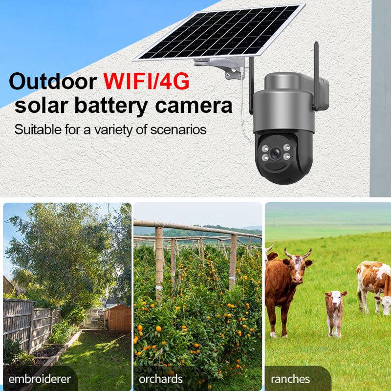 Ultra HD 4MP 4G Solar Wireless Outdoor Camera with Low Power Consumption
