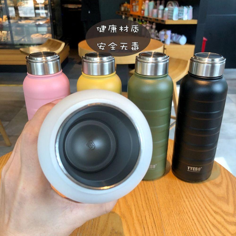 Double Wall Thermos Water Bottles Portable Handle Large Capacity Bottle  Car Travel