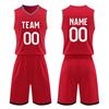 Herren Basketball Trikot Set Ärmellos V-Ausschnitt Uniformen Leichte Athletische Sportbekleidung Trainingsoutfit