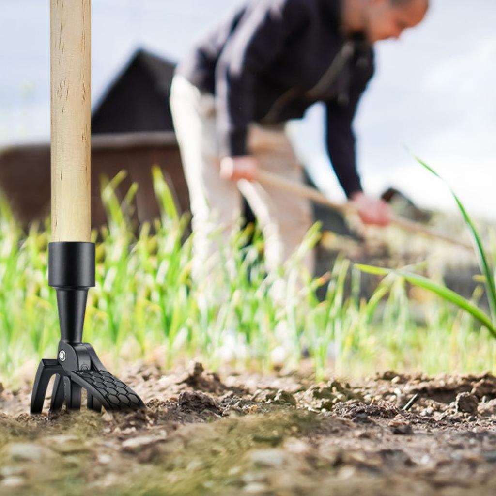 Grass Pulling Tool, Standing Weeding Tool, Foot Platform Design, 4-claw Steel Head Weeding Tool, Garden Manual Weeding Tool