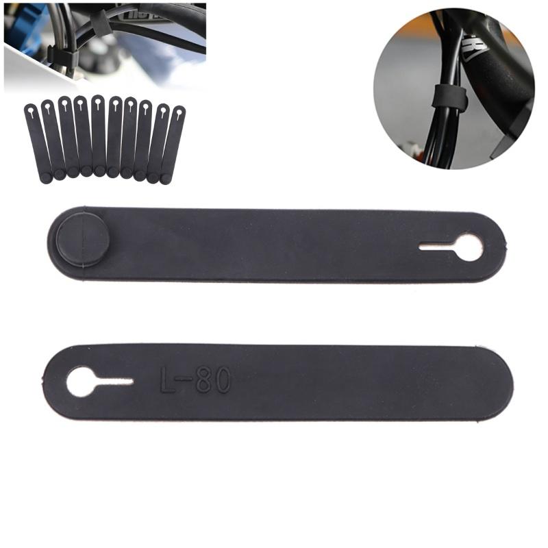 10Pcs Motocicleta Borracha Quadro Cabo de Fixação Chicote de Fiação Cabo de Alimentação Amarração Linha de Embreagem Cabo de Freio Abraçadeiras Elásticas Fix Acessórios