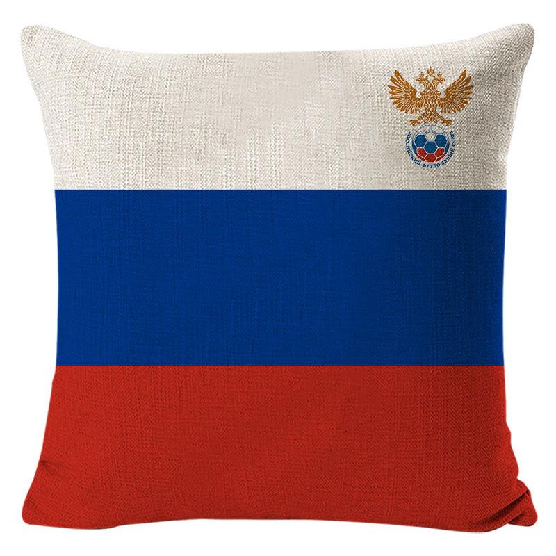 World Cup Flag Pillow Printed Cushion Modern Bedside Soft Furnishing Sponsored Pillow Cover