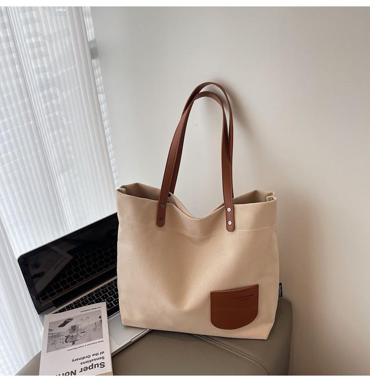 Large-capacity Tote Bag, Simple and Lightweight Shoulder Bag, Women's Autumn New Casual Shoulder Bag