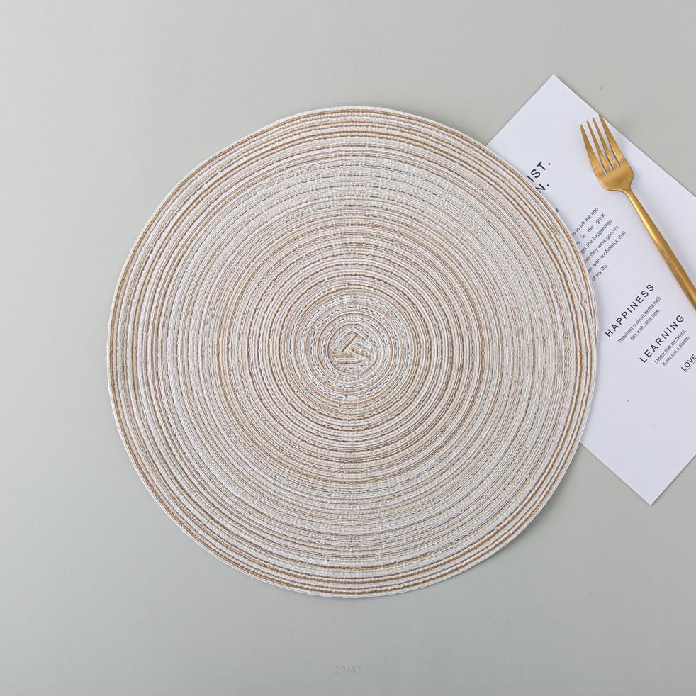 

Talos круглый теплоизоляционный стол, коврик для кружки, коврик для столовых приборов, нескользящие подставки, домашний декор 18cm бежевый