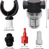 Rainwater Collector, Rainwater CollectorRainwater Collector Set with Flexible Hose (100cm), Water Collector, Rain Barrel Connection Kit