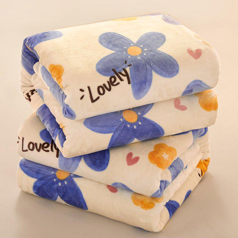 Dual-Use Flannel Throw & Bed Sheet: Thick, Warm, Winter & All-Season Blanket for Dorm or Home, Single/Double