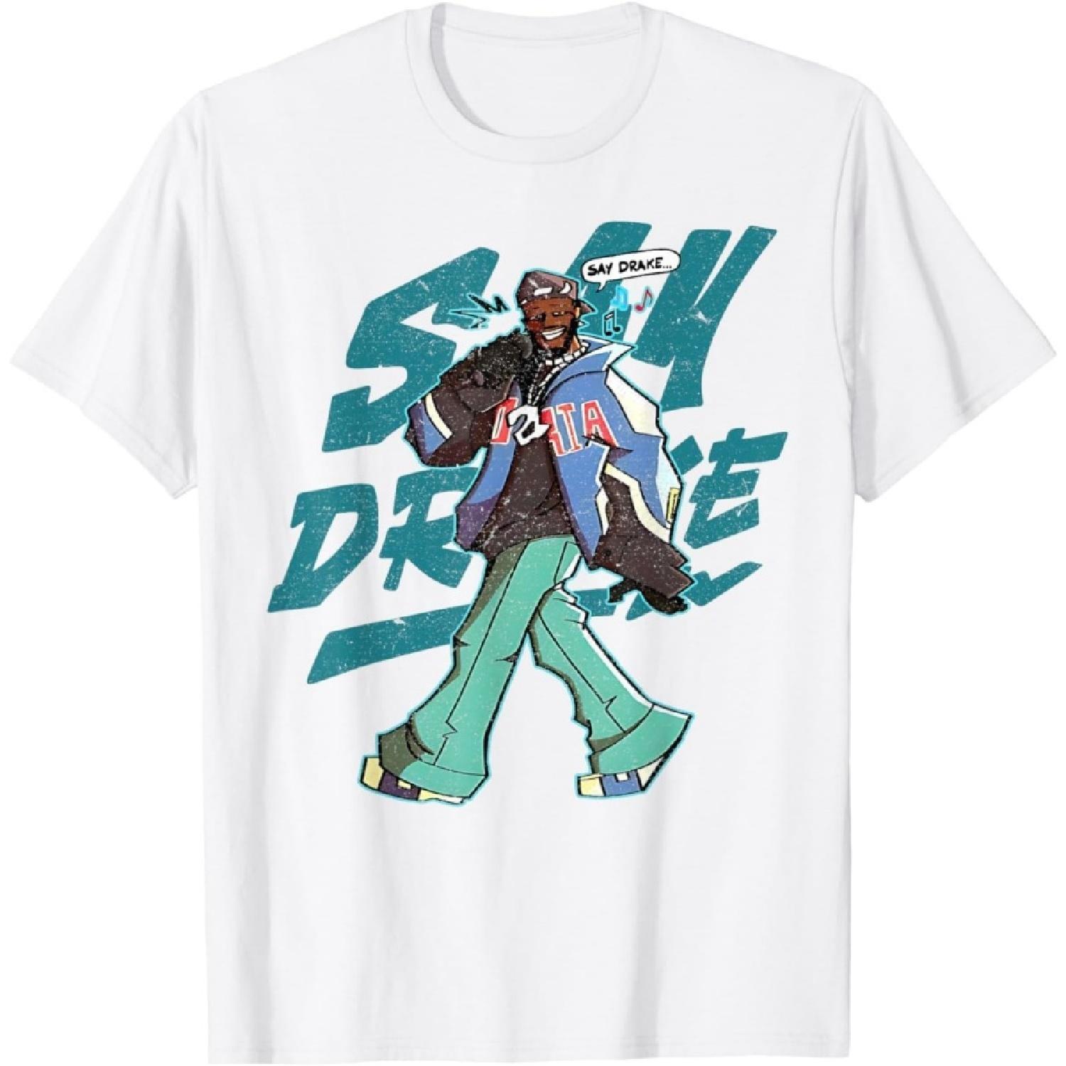 HYETYDV Скажи Дрейк Скажи Дрейк Мужская Женская Футболка S