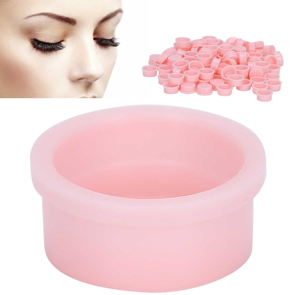 500pcs Grafting Eyelash Glue Cup Glue Delay Container Eyelash Grafting Extension Tool