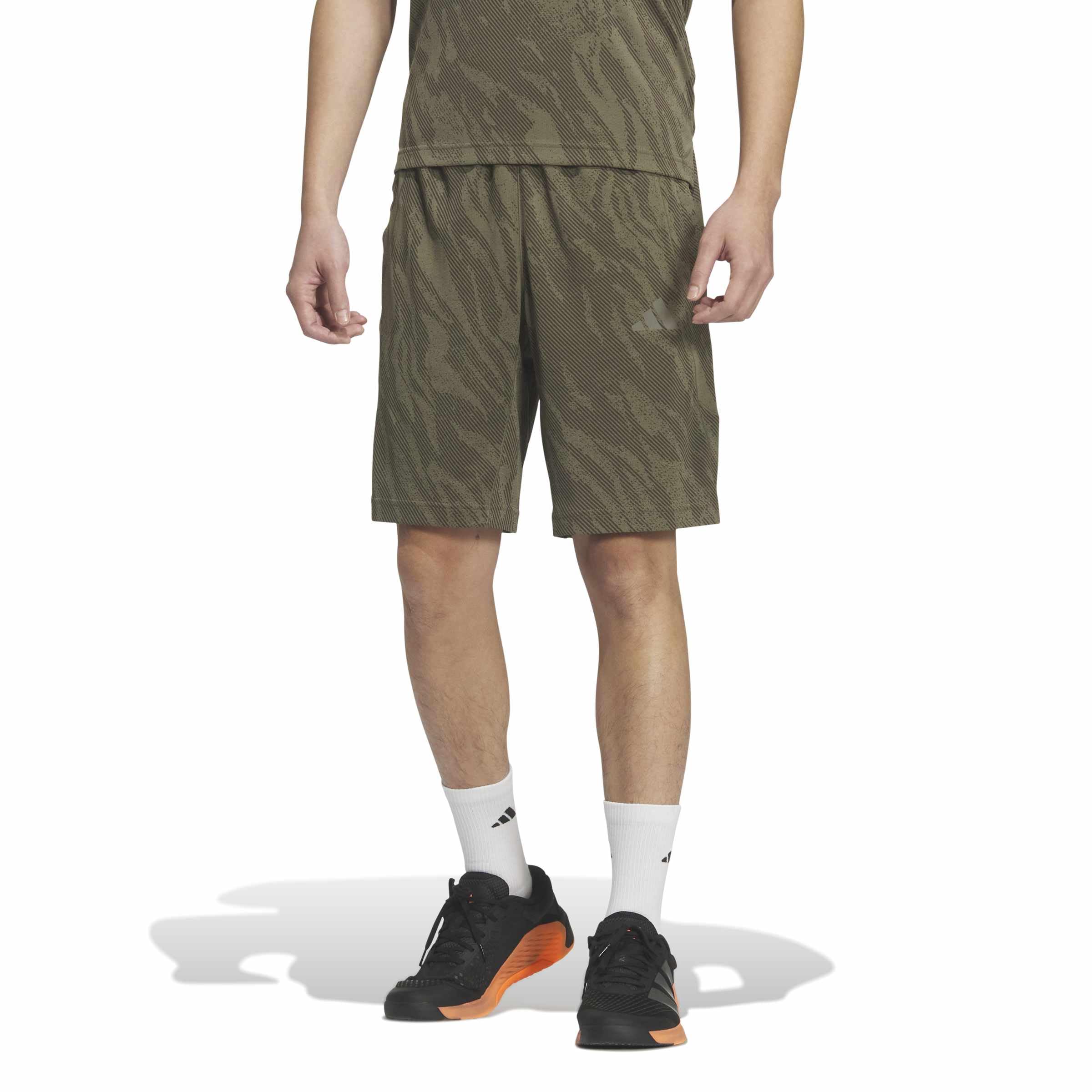 

Adidas TE CoolSensor AOP Shorts for VC669 Olive Straight Size 2L Men, (KF6135),