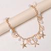 Versatile Seashells Starfish Key Ring Accessory Elegant Bag Pendant Lightweight Decoration For Handbags Or Keys