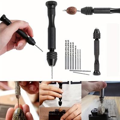 0.3-3.4mm Diamond Bodhi Woodworking Drill Eye Manual Punching Tool - Hand-Twisted for Maximum Precision