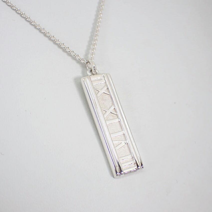 [Used] TIFFANY 925 Atlas Bar Pendant/Necklace/g517-32