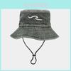 Vintage Cotton Fisherman Hat With Wide Brim Sun Protection For Outdoor Camping And Casual Wear