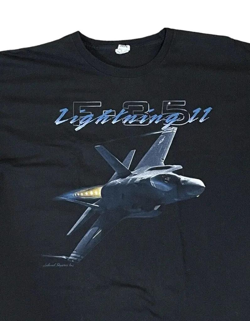 F35 Lightning 11 Fighter Jet Air Force Men TShirt Short Sleeve Casual ONeck Summer T Shirts