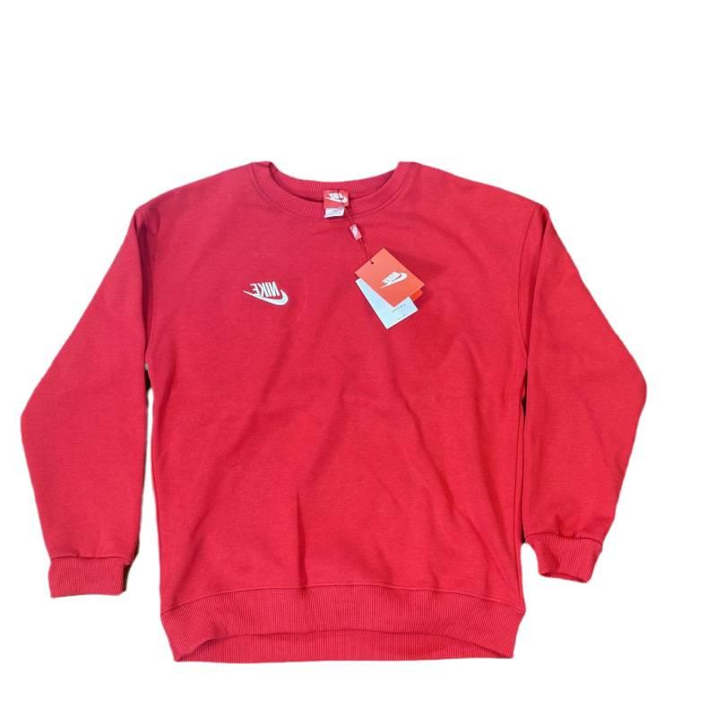 Neuer Herbst Winter Plus Samt Rundhals Hoodie - Einfarbige mit gesticktem Haken Logo