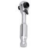 2 in 1 Bit Socket Mini Ratchet Handle 72 Tooth Precision Gear System Ergonomic Grip 6.35mm Chrome Vanadium Steel Tool