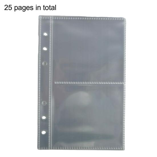 Zipper Binder Transparent Window Design Star Pattern PVC Cover Card Organizer with Multiple Slots Portable Card Holder Binder for Idol Cards Photo