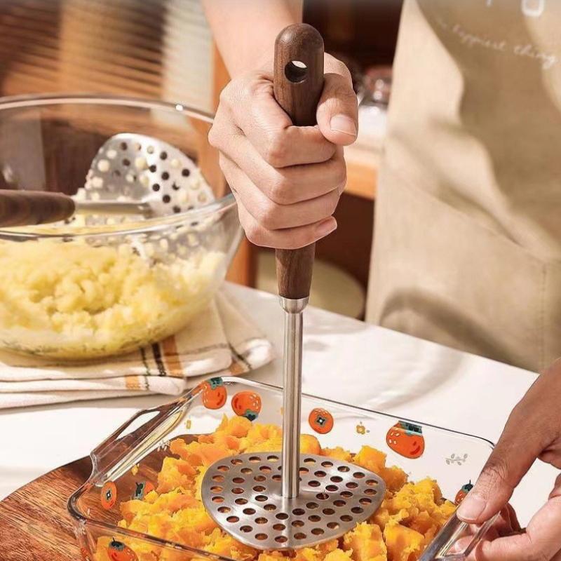 1Pcs 201 Stainless Steel Mashed Potato Press Household Purple Sweet Potato Press Baby Food Press Tool