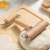 Wood Rolling Pin With Handle for Baking Dough Roller Pastry Pasta Pizza Roller Kitchen Utensils