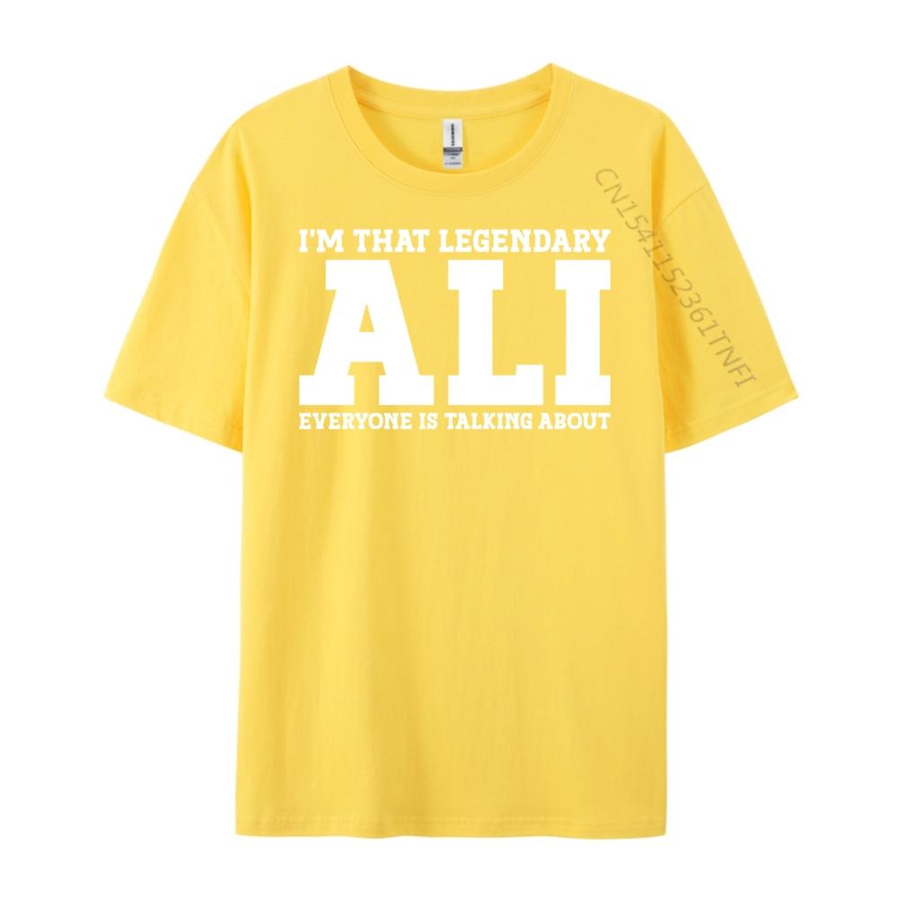 Ali Personal Name Ali Black Graphic Tees Limited Time Special Camisetas Luxury Designer Mans Short Sleeve Tee