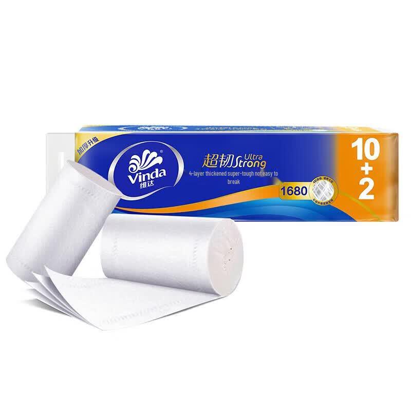 Vinda Ultra-Tough Coreless 4-Ply Toilet Paper