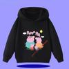 Peppa Pig Children's Hooded Sweatshirt 2026 New Style Boys' Sports Shirt Girls' Casual Shirt Sweatshirt Cartoon Print