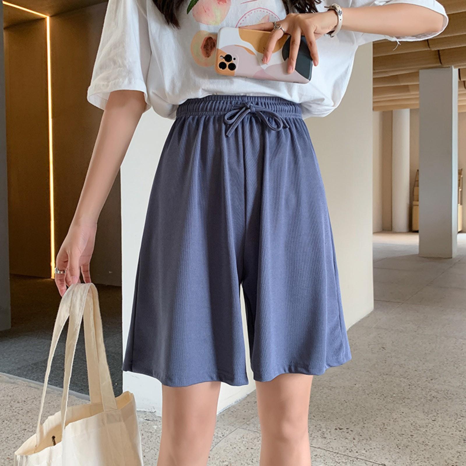 

Женские летние беговые быстросохнущие спортивные шорты M синий