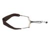 Saxophone Neck Strap for Alto Tenor Sax Breathable Adjustable Instrument Accessories with Metal Hook Brown
