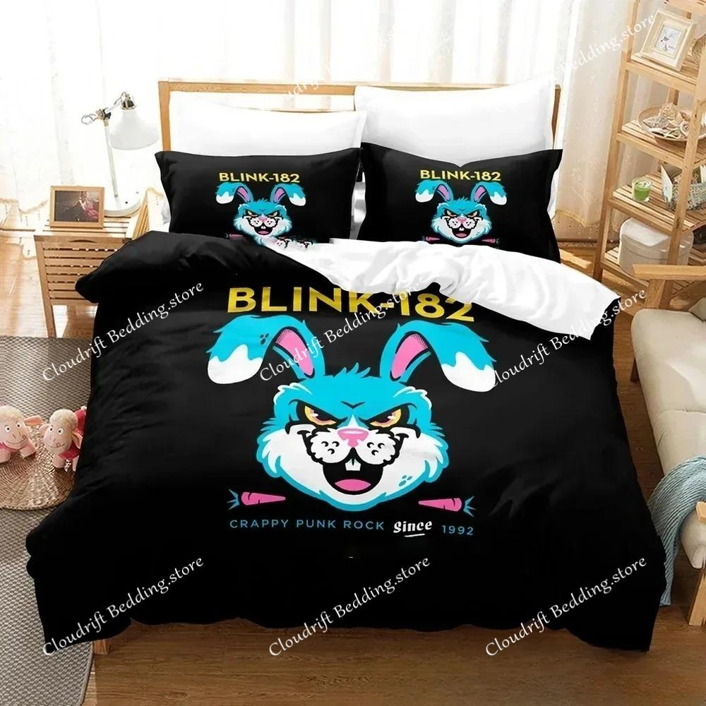 3D Tištěná Hudební Skupina B-Blink-182 Ložní Souprava Chlapci Dívky Twin Queen King Size Povlak na Peřinu Povlak na Polštář Postel chlapci Dospělí Domácí Textil