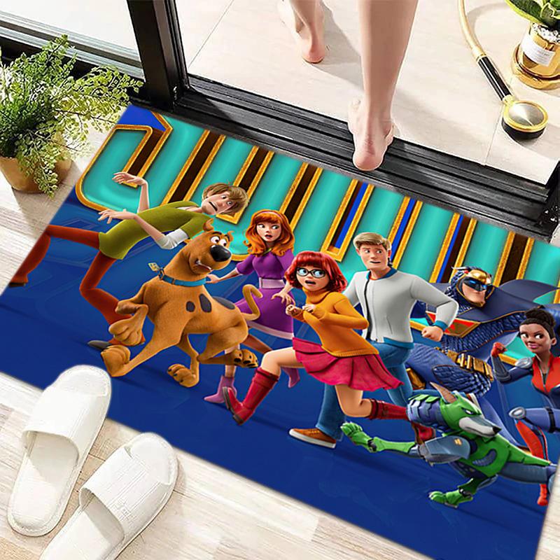 Halloween Cartoon Comedy Adventure Movie Scooby-Doo Carpet Is Suitable for Living Room and Bedroom Doormats Office Balcony Decorative Carpet V4