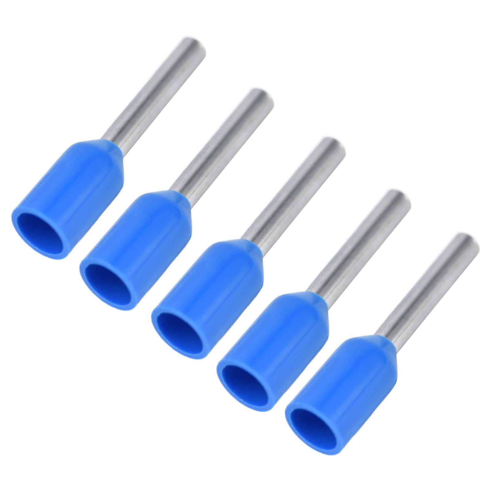 

1000Pcs Insulated Ferrule Electrical Pin Crimp Terminals 20 AWG Cord End Connectors KitE7508 Blue