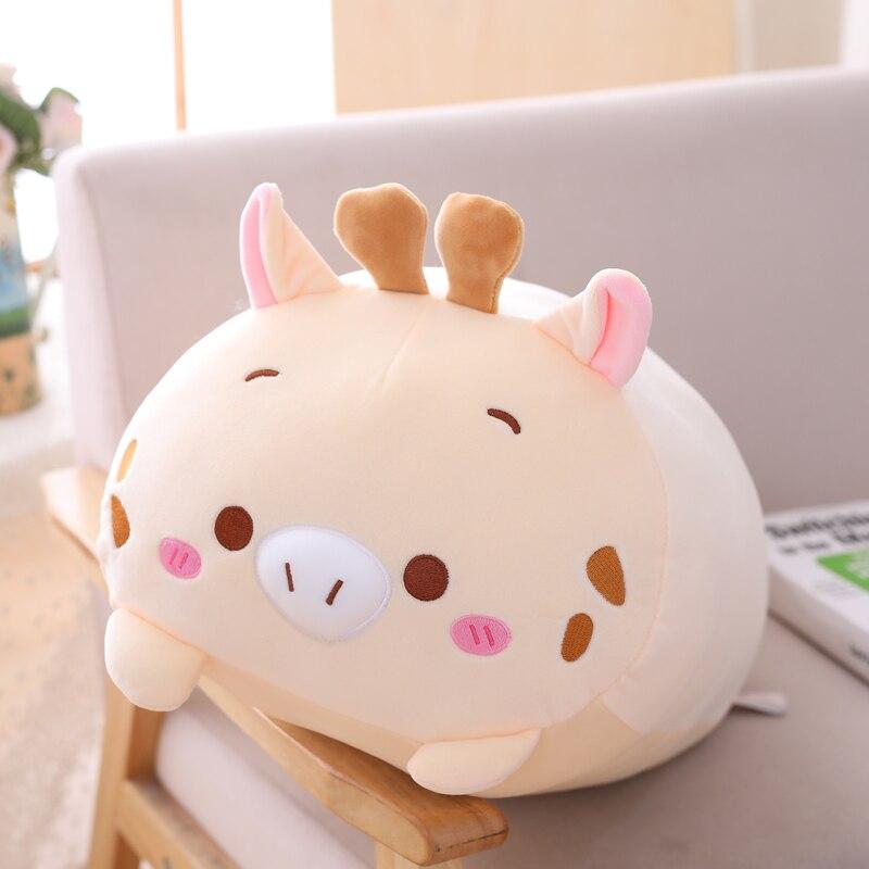 Super Soft Animal Cartoon Pillow 20cm Cute Fat Pig Cat Bear Plush Toy Stuffed Lovely Throw Doll Kids Birthyday Gift