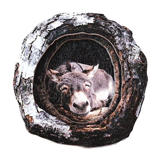 Tree Hole Animal Refrigerator Magnet Wooden Animal Fridge Magnet Home Office Kitchen Cabinet Locker Whiteboard Decoration