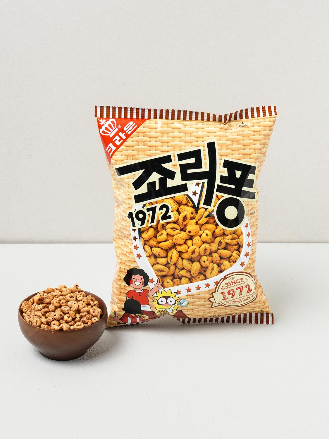 Crown Jjollypong Puffed Cereal Snack 138g 1ea