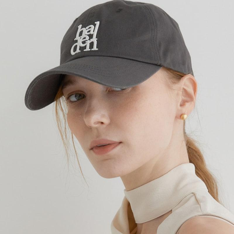 

halden signature logo ball cap (C002_charcoal) Charcoal