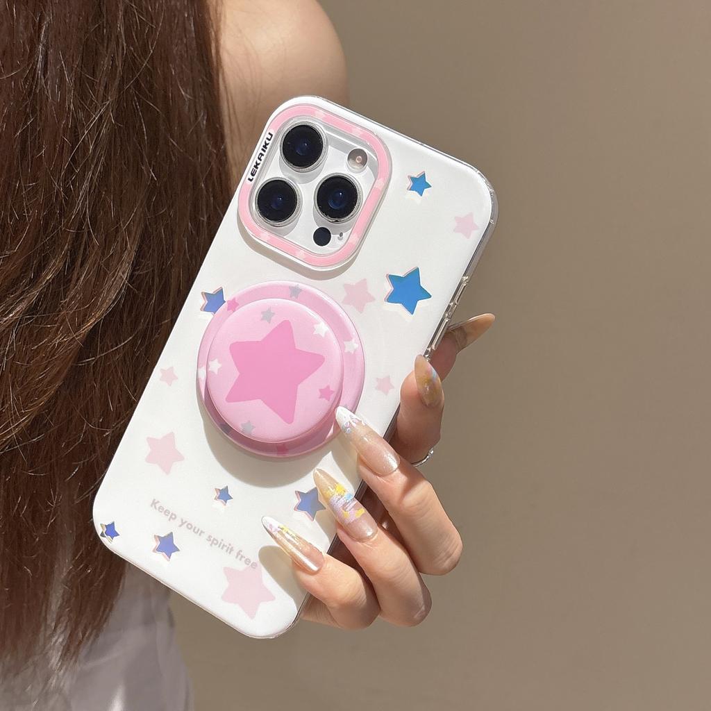 ins Korean cartoon animal suitable for Apple 16promax mobile phone case iPhone15 magnetic suction bracket 14P new