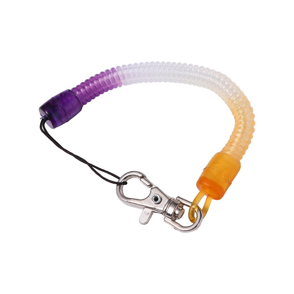 Chains Wrist Keychain Anti-lost Phone Keychain Spring Elastic Rope Fishing Lanyards Spring Key Cord