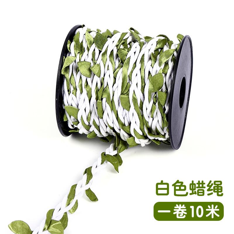 DIY Simuliertes Hanfseil Rattanblätter Kindergarten Handgefertigter Anhänger Mori Umweltdekoration Gewebtes Grünblattseil