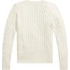 Polo Ralph Lauren Sweater Ss25 Solid Color Crew Neck Long Sleeve Knit Kids Tops White 313901316-011