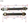 Mountain Bike Quick Release Front  Rear Axle Set, Hollow Hub Shaft with Lever for Road  Bike[YY9]