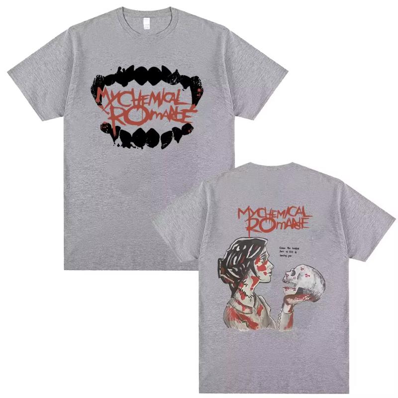 

Limited My Chemical Romance Punk Band T-shirt Men Women Gothic Rock Oversized Streetwear Unisex Casual Soft Cotton T Shirts Tops 4XL